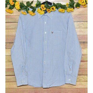 American Eagle Men's M Vintage Fit Button Front Long Sleeve Plaid Shirt Career